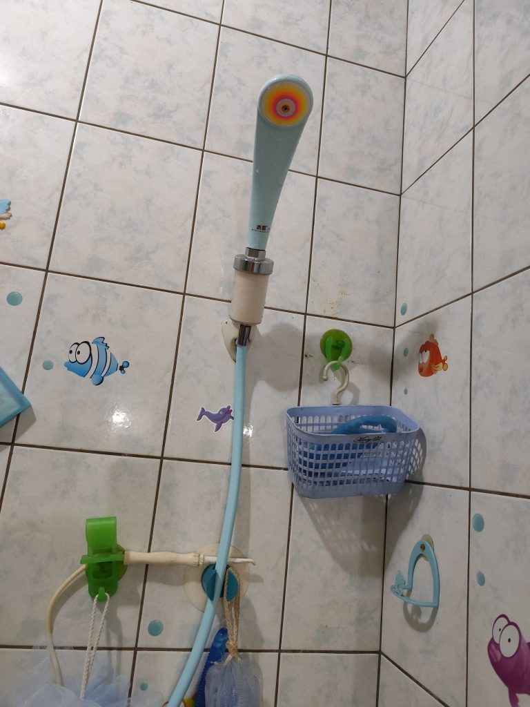 更換蓮蓬頭膠管跟浴室紗窗